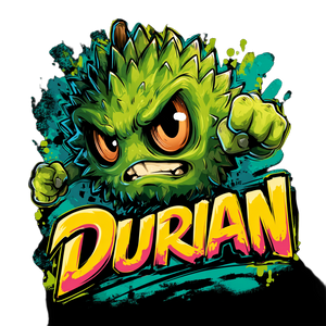 Durian Creature Vinyl Car Decal Sticker – Waterproof & UV-Resistant 6.826666666666667"