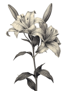 Lily Flower Illustration Vinyl Car Decal Sticker – Waterproof & UV-Resistant 8.213333333333333" Lily Flower Illustration Vinyl Car Decal Sticker – Waterproof & UV-Resistant 8.213333333333333"