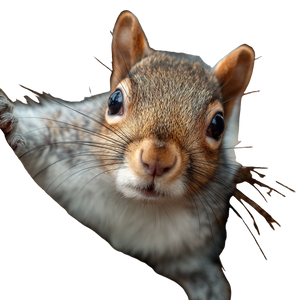 Treetop Squirrel V2 Vinyl Car Decal Sticker – Waterproof & UV-Resistant 3.4133333333333336"