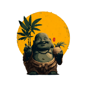 Buddha Tiki Vinyl Car Decal Sticker – Waterproof & UV-Resistant 6.826666666666667"