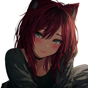 Anime Wolf Girl V4 Vinyl Car Decal Sticker – Waterproof & UV-Resistant 3.4133333333333336"