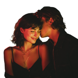 Romantic Rooftop Whisper Vinyl Car Decal Sticker – Waterproof & UV-Resistant 3.4133333333333336"
