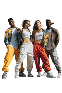 Hip-Hop Dancers Vinyl Car Decal Sticker – Waterproof & UV-Resistant 4.4
