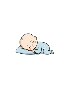Sleeping Baby V29 Vinyl Car Decal Sticker – Waterproof & UV-Resistant 4.0"