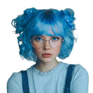 Blue Hair Vinyl Car Decal Sticker – Waterproof & UV-Resistant 3.4133333333333336" Blue Hair Vinyl Car Decal Sticker – Waterproof & UV-Resistant 3.4133333333333336"