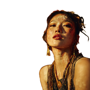 Mystical Portrait Duo Vinyl Car Decal Sticker – Waterproof & UV-Resistant 3.4133333333333336"