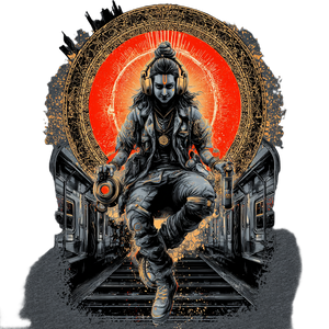 Urban Sacred Shiva Vinyl Car Decal Sticker – Waterproof & UV-Resistant 3.4133333333333336"