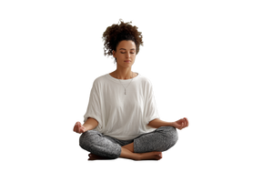 Meditating Woman V80 Vinyl Car Decal Sticker – Waterproof & UV-Resistant 2.986666666666667"