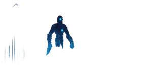 Digital Robot Silhouette Vinyl Car Decal Sticker – Waterproof & UV-Resistant 2.56"