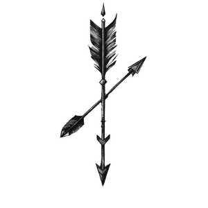 Feathered Arrow Vinyl Car Decal Sticker – Waterproof & UV-Resistant 6.826666666666667"