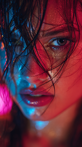 Neon-Lit Beauty V4 Vinyl Car Decal Sticker – Waterproof & UV-Resistant 9.706666666666667"
