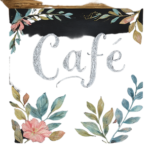 Vintage Chalkboard Café Sign Vinyl Car Decal Sticker – Waterproof & UV-Resistant 6.826666666666667"