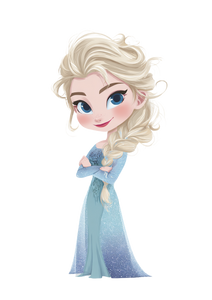 Cute Elsa Vinyl Car Decal Sticker – Waterproof & UV-Resistant 4.373333333333333"