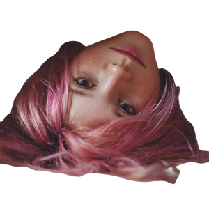 Pink-Haired Girl V20 Vinyl Car Decal Sticker – Waterproof & UV-Resistant 3.4133333333333336"