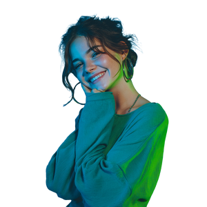 Smiling Slavic Woman V6 Vinyl Car Decal Sticker – Waterproof & UV-Resistant 3.4133333333333336"