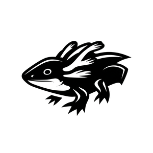 Axolotls Logo Vinyl Car Decal Sticker – Waterproof & UV-Resistant 3.4133333333333336"