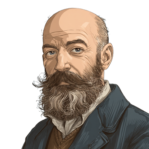 Mathematician With Beard Vinyl Car Decal Sticker – Waterproof & UV-Resistant 3.4133333333333336"