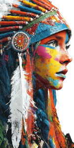 Colorful Feather Woman Vinyl Car Decal Sticker – Waterproof & UV-Resistant 5.12"
