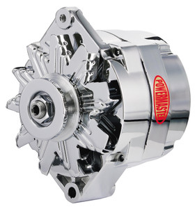 High Performance Chevrolet/ GM 12si Style Alternator | Smooth Look  | V-Belt Pulley | 100 Amps | Chrome