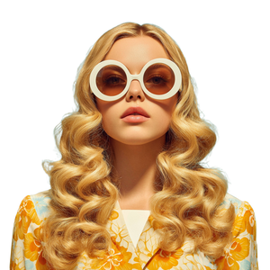 Blonde Woman Sunglasses V3 Vinyl Car Decal Sticker – Waterproof & UV-Resistant 3.4133333333333336"