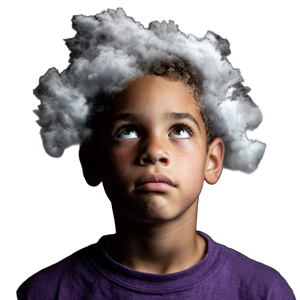 Boy In Cloud Vinyl Car Decal Sticker – Waterproof & UV-Resistant 3.4133333333333336"