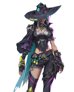 Cyberpunk Witch V3 Vinyl Car Decal Sticker – Waterproof & UV-Resistant 4.0"