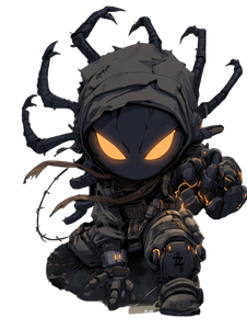 Cyberpunk Shinobi Vinyl Car Decal Sticker – Waterproof & UV-Resistant 8.213333333333333"