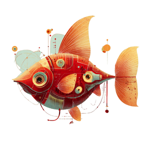 Fish Creation Vinyl Car Decal Sticker – Waterproof & UV-Resistant 3.4133333333333336"