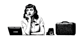 Thoughtful Receptionist Vinyl Car Decal Sticker – Waterproof & UV-Resistant 5.4