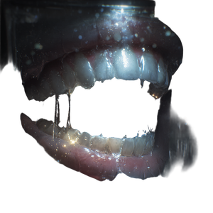 Gnashing Teeth Vinyl Car Decal Sticker – Waterproof & UV-Resistant 3.4133333333333336"