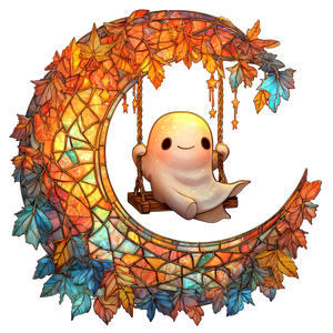 Smiling Ghost Swing V2 Vinyl Car Decal Sticker – Waterproof & UV-Resistant 6.826666666666667"