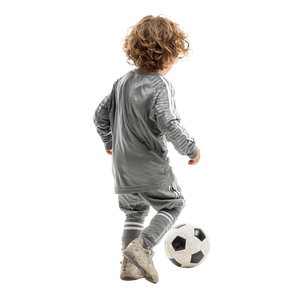 Child Playing Soccer V2 Vinyl Car Decal Sticker – Waterproof & UV-Resistant 3.4133333333333336"