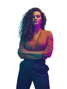 Confident Brunette Vinyl Car Decal Sticker – Waterproof & UV-Resistant 4.1066666666666665"