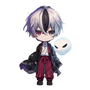 Ghost Chibi Vinyl Car Decal Sticker – Waterproof & UV-Resistant 3.4133333333333336"