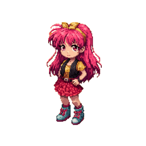 Chibi Anime Girl V31 Vinyl Car Decal Sticker – Waterproof & UV-Resistant 3.4133333333333336"