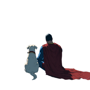 Superman And Krypto V5 Vinyl Car Decal Sticker – Waterproof & UV-Resistant 3.4133333333333336"
