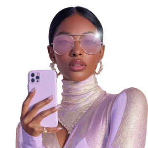 Glamorous Selfie Moment V2 Vinyl Car Decal Sticker – Waterproof & UV-Resistant 3.4133333333333336"