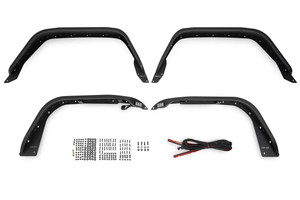 2020-2023 Fitment | Slim Style Black Steel Fender Flares | LED Signals | Jeep Gladiator JT 2020-2023 Fitment | Slim Style Black Steel Fender Flares | LED Signals | Jeep Gladiator JT