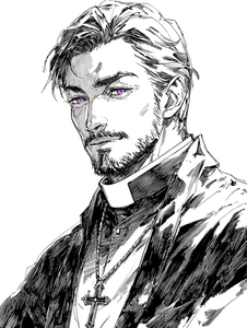 Orthodox Priest Portrait V3 Vinyl Car Decal Sticker – Waterproof & UV-Resistant 4.1066666666666665"