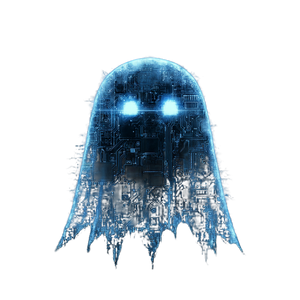 Hacker Ghost Vinyl Car Decal Sticker – Waterproof & UV-Resistant 6.826666666666667"