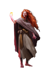 Fire Witch Shaman Vinyl Car Decal Sticker – Waterproof & UV-Resistant 8.213333333333333"