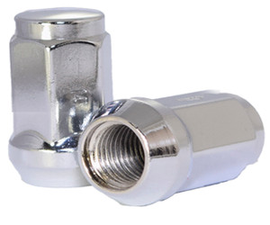 High Quality Chrome Plated Lug Nuts | Box of 50 | 1/2"x20 Thread | 60° Conical Bulge | Forged Steel