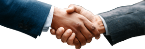 Businessmen Shaking Hands V12 Vinyl Car Decal Sticker – Waterproof & UV-Resistant 2.1333333333333333"