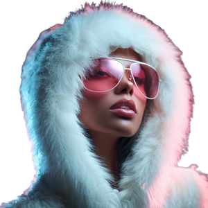 Glamorous Winter Portrait Vinyl Car Decal Sticker – Waterproof & UV-Resistant 3.4133333333333336"