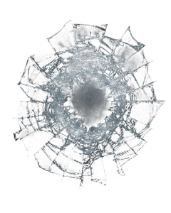 Shattered Mirror V3 Vinyl Car Decal Sticker – Waterproof & UV-Resistant 4.0"