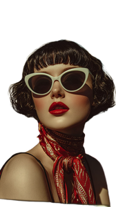 Vintage Glamour Portrait V18 Vinyl Car Decal Sticker – Waterproof & UV-Resistant 9.706666666666667"