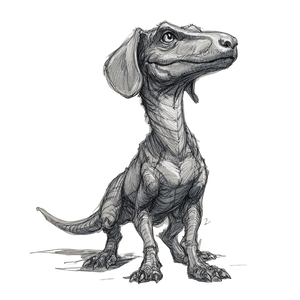 Dachshund Raptor Vinyl Car Decal Sticker – Waterproof & UV-Resistant 3.4133333333333336"