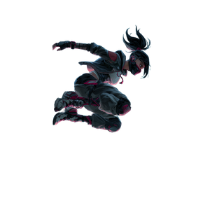 Cyberpunk Ninja Girl V2 Vinyl Car Decal Sticker – Waterproof & UV-Resistant 6.826666666666667"