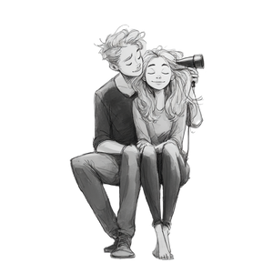 Reflected Couple Moment Vinyl Car Decal Sticker – Waterproof & UV-Resistant 6.826666666666667"