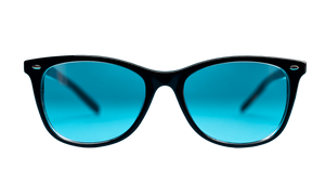 Sleek Black Glasses Vinyl Car Decal Sticker – Waterproof & UV-Resistant 2.72"
